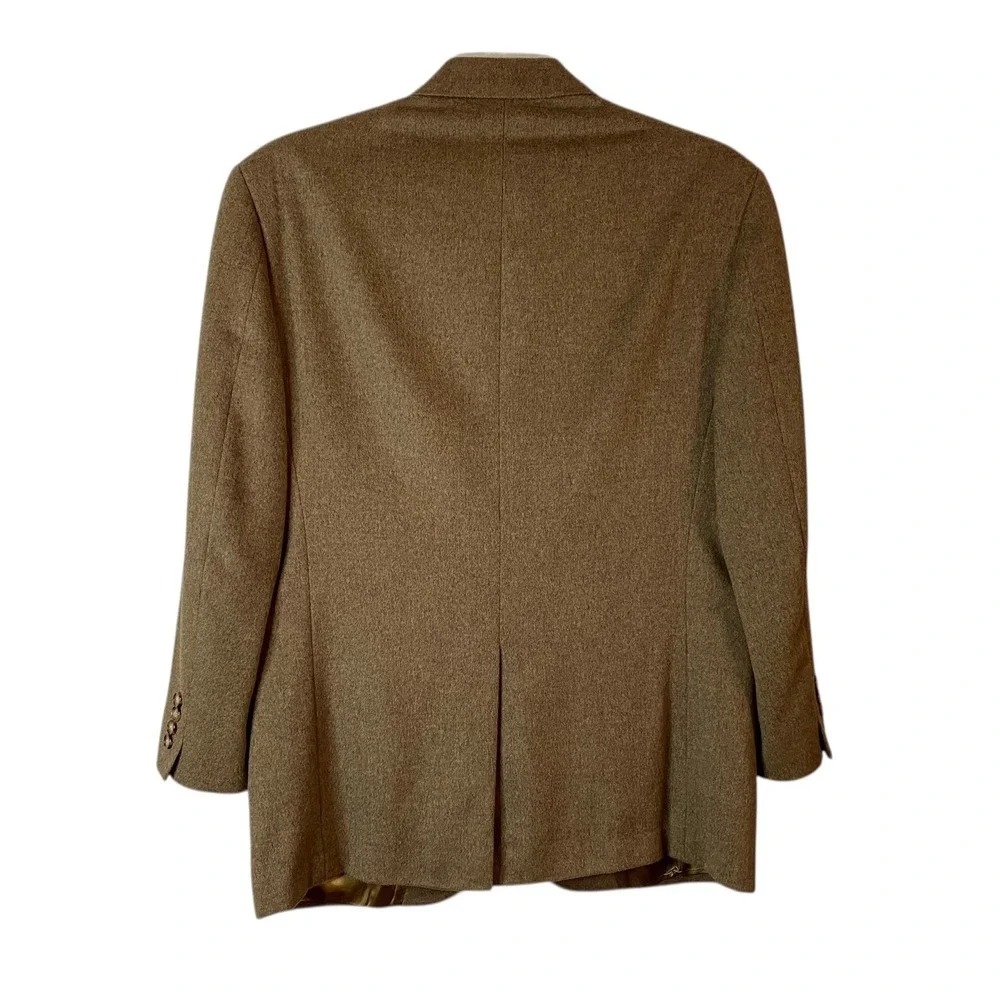 Marco Carelli Men's 100% Camel Hair Sports Jacket Blazer 39 Regular Tan Brown